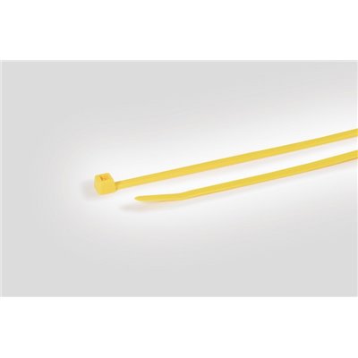 Cable tie T50R-PA66-YE, 4.6x200mm, yellow, 100 pcs. HellermannTyton