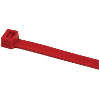 Cable tie T120R(E)-PA66-RD, 7.6x387mm, red, 100 pcs. HellermannTyton