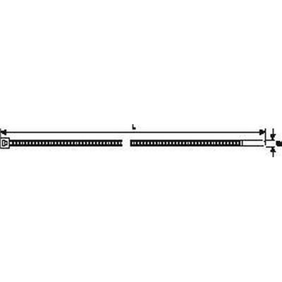 Cable tie 380x7,6 T120R-HIR(S)-BK 100pcs. HellermannTyton