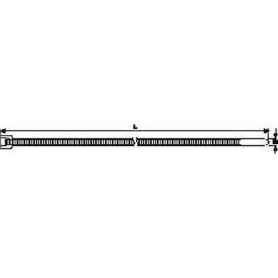 Cable tie 275x4,6 LK2A-W-BK 100pcs. HellermannTyton