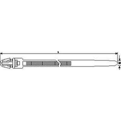 Opaska mocująca 210x4,7 T50RSF(A)-HS-BK 1000szt. HellermannTyton