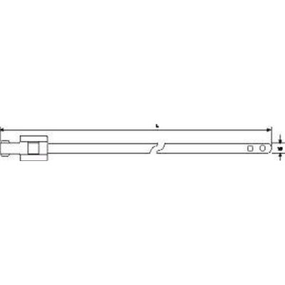 Stainless steel cable tie 230x10,26 MLT8SSC10 100pcs. HellermannTyton