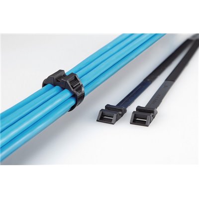 Cable tie LPH500-PA66HIR(S)-BK, 9x505mm, black, 100 pcs. HellermannTyton