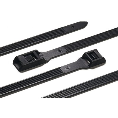 Cable tie PE530-PA66HSW-BK, 9x535mm, black, 100 pcs. HellermannTyton