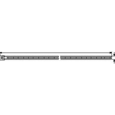 Releasable cable tie 196x4,8 LR55R-PA66-YE 25pcs. HellermannTyton