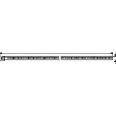 Releasable cable tie 196x4,8 LR55R-PA66-BU 25pcs. HellermannTyton