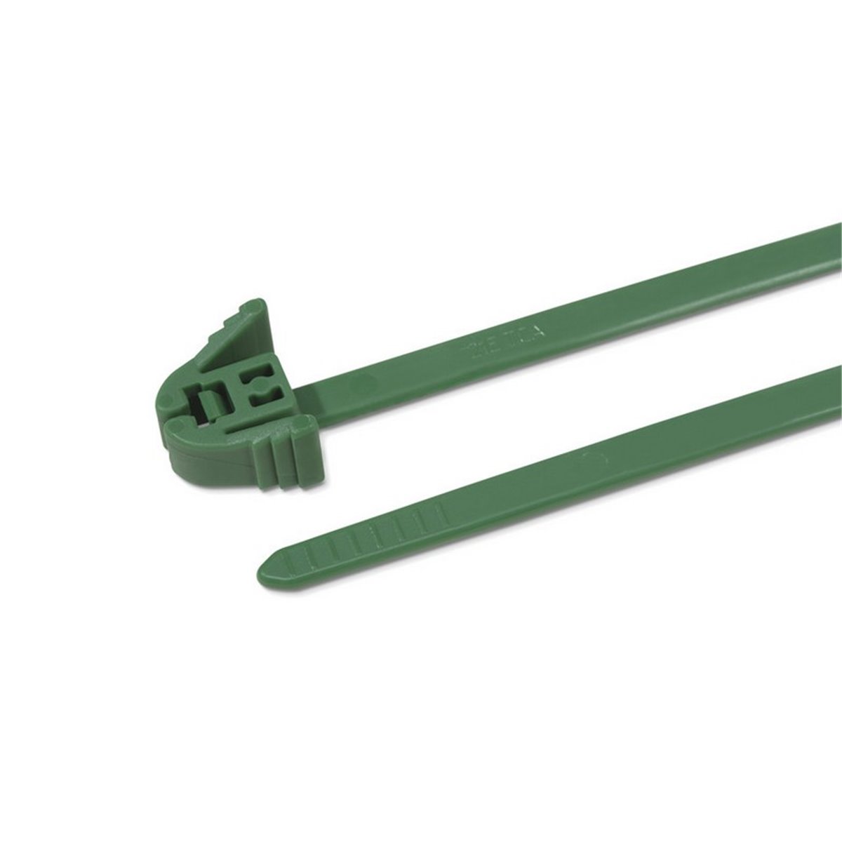 Releasable cable tie REZ200-PA66-GN, 4.7x200mm, green, 100 pcs. HellermannTyton