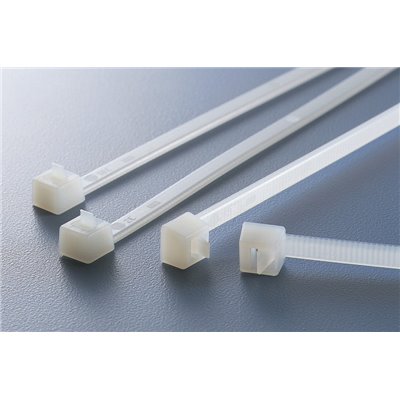 Releasable cable tie RELK2I-PA66-BK, 4.6x300mm, black, 100 pcs. HellermannTyton