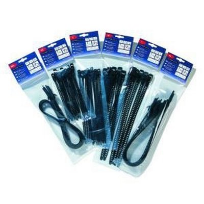 Releasable cable tie 260x7,0 SOFTFIX-S-TPU-BK 12pcs. HellermannTyton