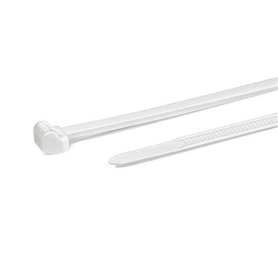 Cable tie T50MOS-PA66V0-WH 3.4x200mm, white, 100 pcs. HellermannTyton
