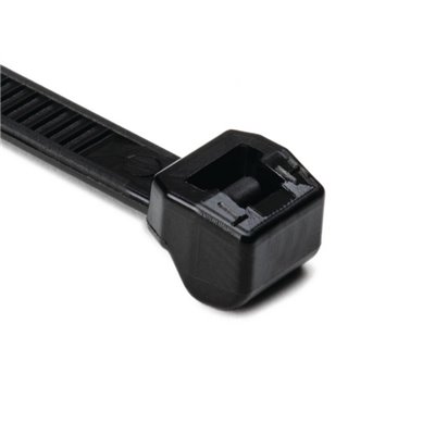 Cable tie T50ROS-PA66W-BK 4.6x200mm, black, 100 pcs. HellermannTyton