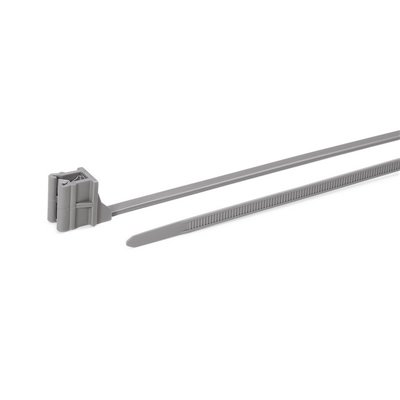 Fixing cable tie T50SOSEC12E-PA46-GY 4.6x160mm, grey HellermannTyton