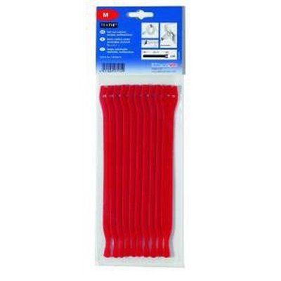 Hook and loop cable tie 200x12,5 TEXTIE-M-PA/PP-RD 10pcs. HellermannTyton