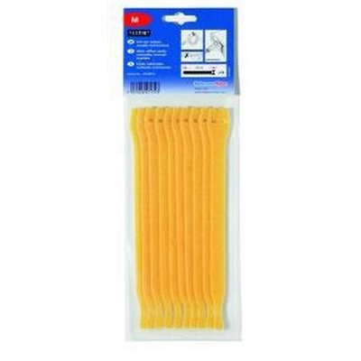 Hook and loop cable tie 200x12,5 TEXTIE-M-PA/PP-YE 10pcs. HellermannTyton