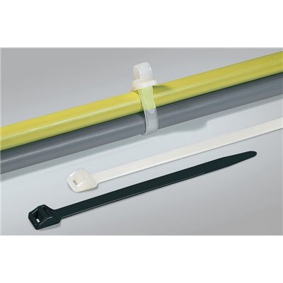Releasable cable tie RT250XL-PA66-BK 12.5x1030mm, black, 25 pcs. HellermannTyton