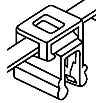 Fixing cable tie 200x4,6 T50pinkC4A-MC5-BK 100pcs. HellermannTyton