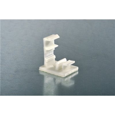 Self-adhesive mounting clip ASI-Clip-PA66HIR-NA natural, 500 pcs. HellermannTyton