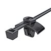 Fixing cable tie T50RFT6OVAL-PA66HS/PA66HIRHS-BK 4.6x202mm, black, 500 pcs. HellermannTyton