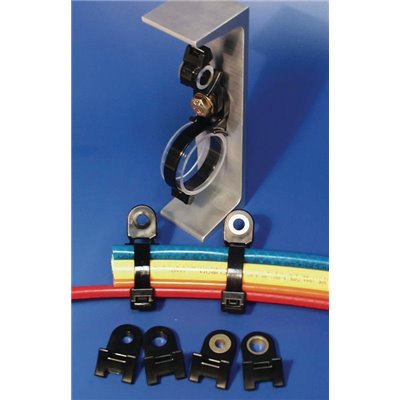 Cable tie mount HDM19-PA66HIRHSUV-BK 19.3x36.3mm, black, 100 pcs. HellermannTyton