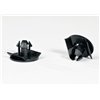 Blind plugs PLUG11-POM-BK black, 1500 pcs. HellermannTyton