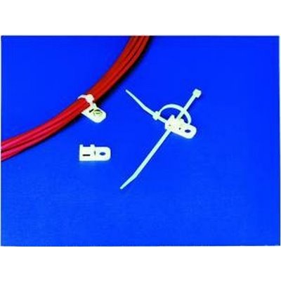 Cable tie mount for screw fixation CTAM1-PEEK-GY 100pcs. HellermannTyton