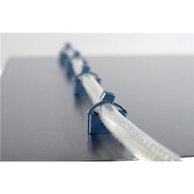 Cable tie mount MCKR6G5-PA66MP+-BU 11.8x17.8mm, blue, 100 pcs. HellermannTyton