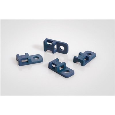 Cable tie mount MCCTAM1-PA66MP+-BU 10.3x20.7mm, blue, 100 pcs. HellermannTyton