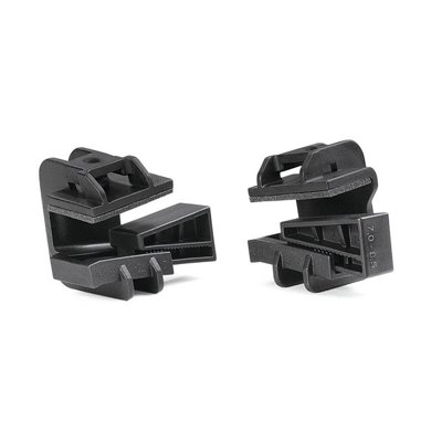 Cable tie mount for edge Beam Clamp B with foam-PA6GF30-BK black, 200 pcs. HellermannTyton