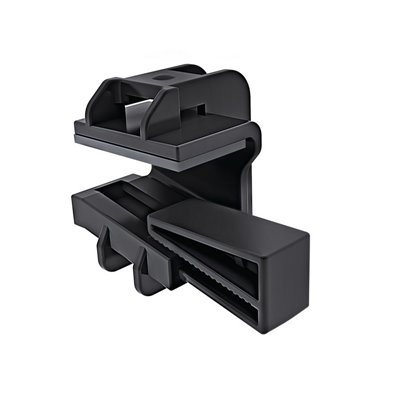 Cable tie mount for edge Beam Clamp B with foam-PA6GF30-BK black, 200 pcs. HellermannTyton