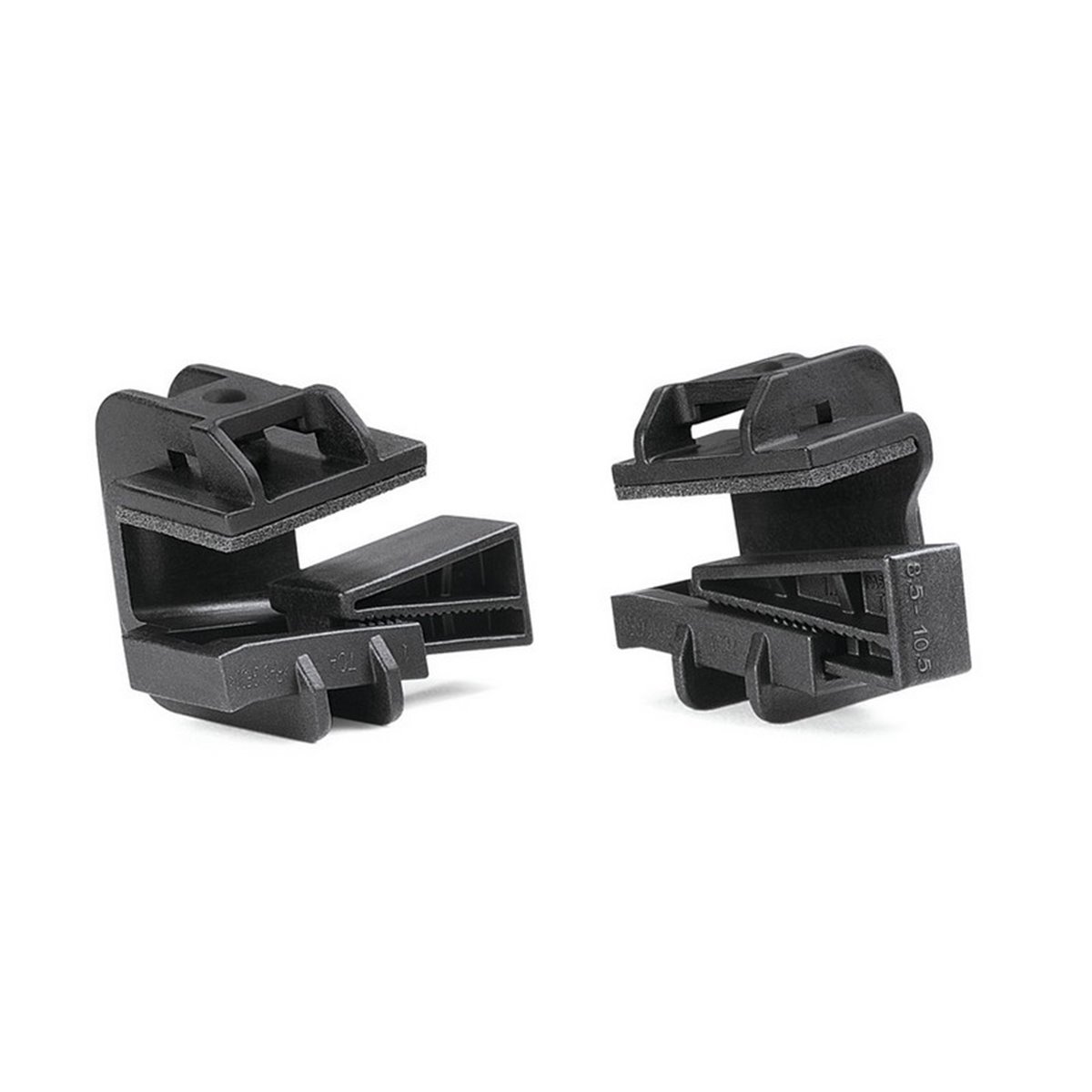 Cable tie mount for edge Beam Clamp C with foam-PA6GF30-BK black, 200 pcs. HellermannTyton