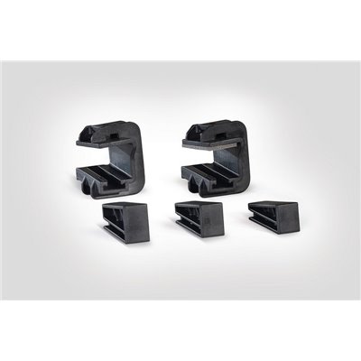 Cable tie mount for edge Beam Clamp C with foam-PA6GF30-BK black, 200 pcs. HellermannTyton