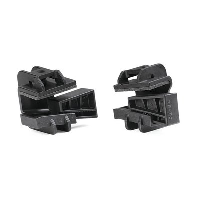 Cable tie mount for edge Beam Clamp D with foam-PA6GF30-BK black, 200 pcs. HellermannTyton