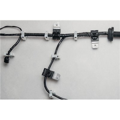 Cable tie mount RCB180SM10-PA66HIRHSUV/ST/ZN-BK black, 280 pcs. HellermannTyton