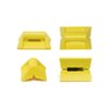 RFID transponder CRADLE-TPU-YE, TPU, yellow, 100 pcs. HellermannTyton