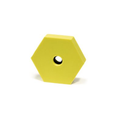 Element do mocowania z transponderem RFID HEXTAG-PA66-YE, poliamid 6.6, żółty, 100 szt. HellermannTyton