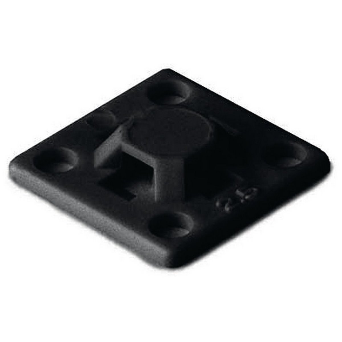 Self-adhesive cable tie mount MB2A-PA66-BK HellermannTyton, 13x13mm, black, 50 pcs.