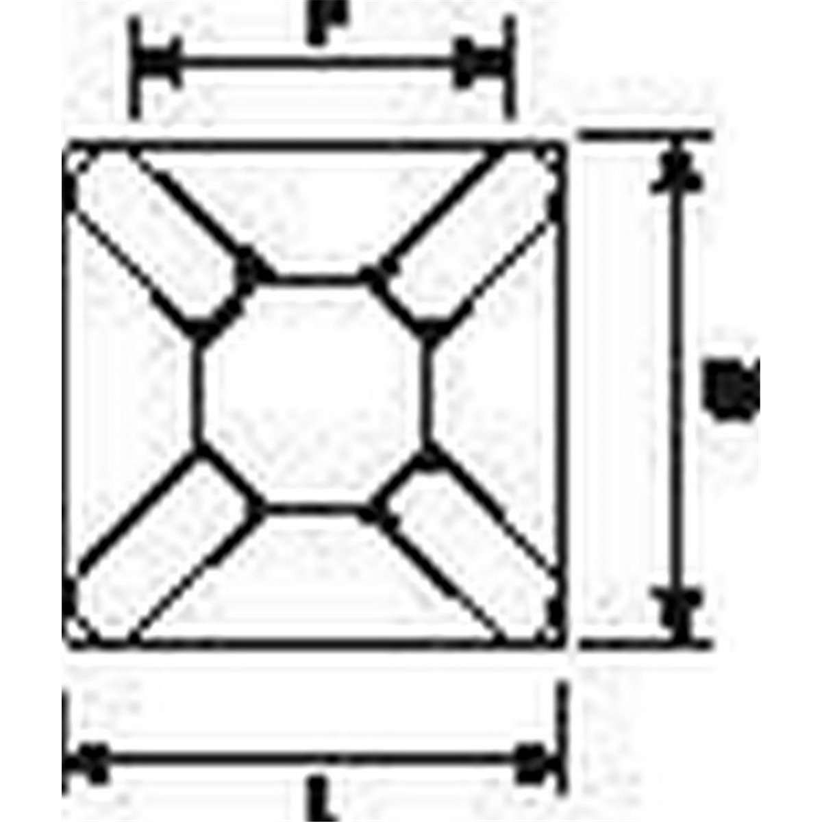 Self-adhesive cable tie mount MB2A-PA66-NA 100pcs. HellermannTyton