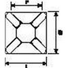 Self-adhesive cable tie mount MB2A-PA66-NA 100pcs. HellermannTyton