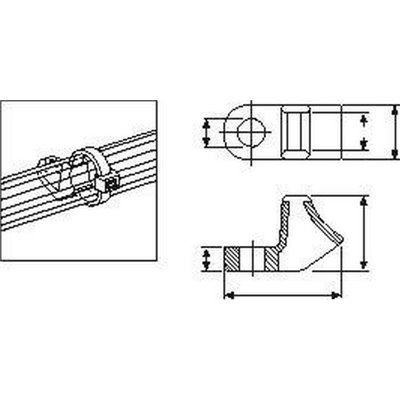 Cable tie mount CL8-PA66-NA HellermannTyton, natural, 100 pcs.