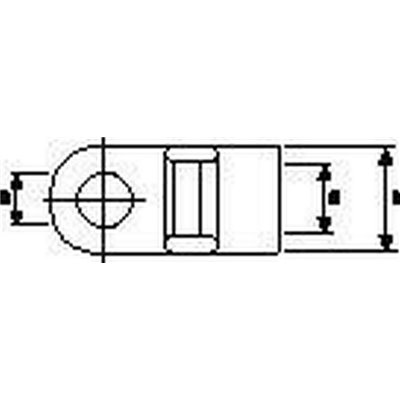 Cable tie mount CL8-PA66-NA HellermannTyton, natural, 100 pcs.