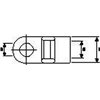 Cable tie mount CL8-PA66-NA HellermannTyton, natural, 100 pcs.