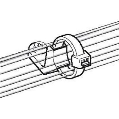 Cable tie mount CL8-PA66-NA HellermannTyton, natural, 100 pcs.