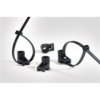 Cable tie mount CTMS5-PA66-BK HellermannTyton, black, 500 pcs.