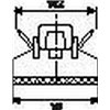 Cable clip FKH50-HIR-BK 100pcs. HellermannTyton