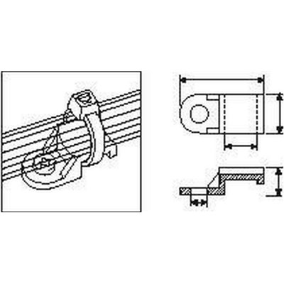 Cable tie mount TY3G1-N66-NA 100pcs. HellermannTyton