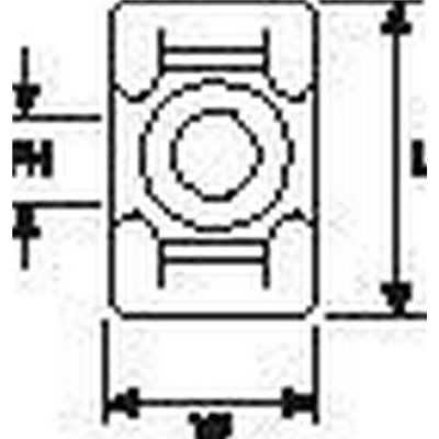 Cable tie mount KR8G5-N66-NA 100pcs. HellermannTyton