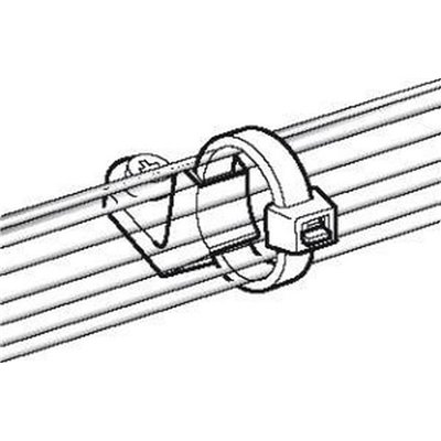 Cable tie mount CL8-W-BK 100pcs. HellermannTyton