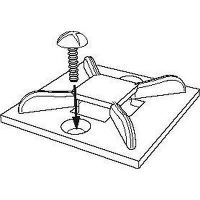 Cable tie mount MB5-N66-NA 100pcs. HellermannTyton