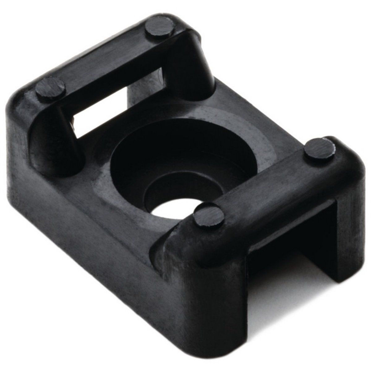 Cable tie mount for screw fixation CTM3-PA66-BK HellermannTyton, black, 100 pcs.