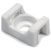Cable tie mount for screw fixation CTM3-PA66-WH HellermannTyton, white, 100 pcs.
